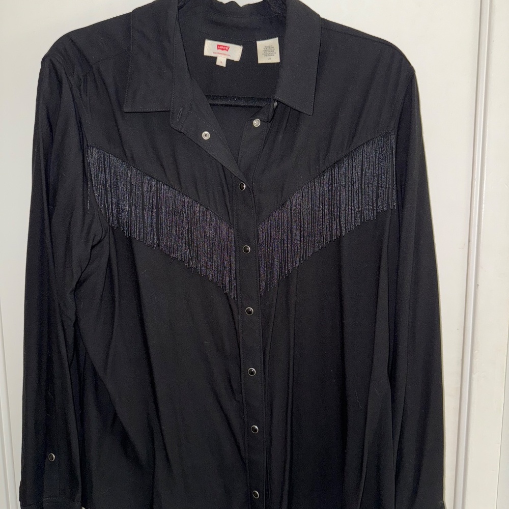Fringe Button Down Shirt